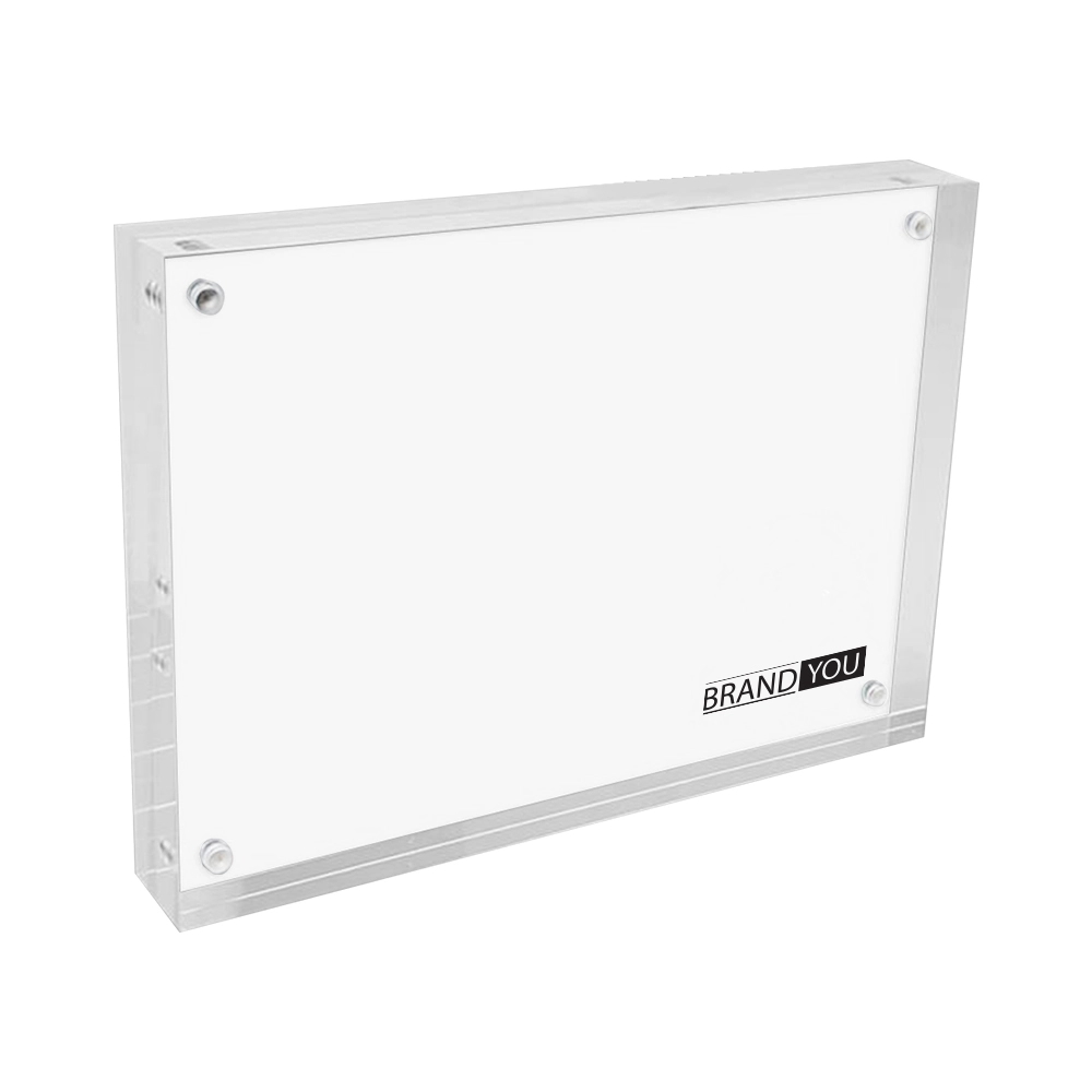 6-inch Clear Magnetic Acrylic Photo Frame Display Stand