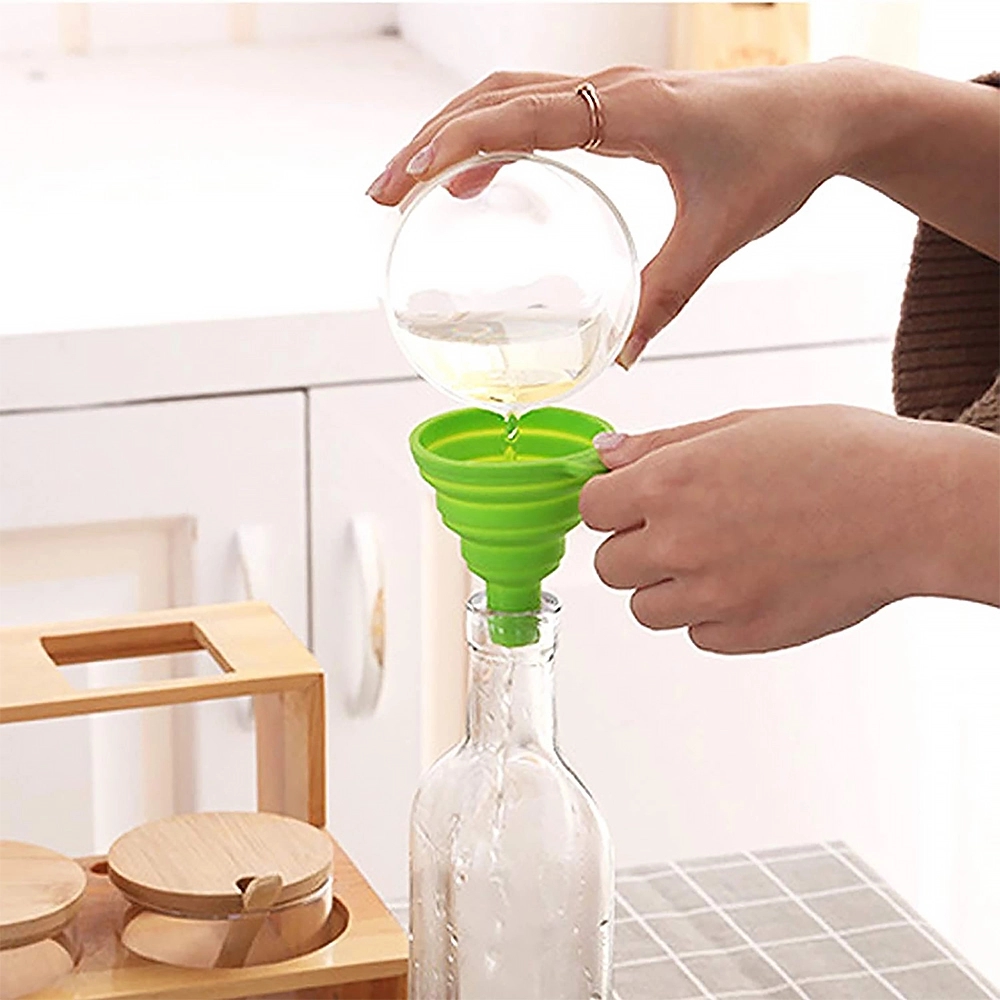 Mini Portable Silicone Funnel w/ 0.6" Caliber