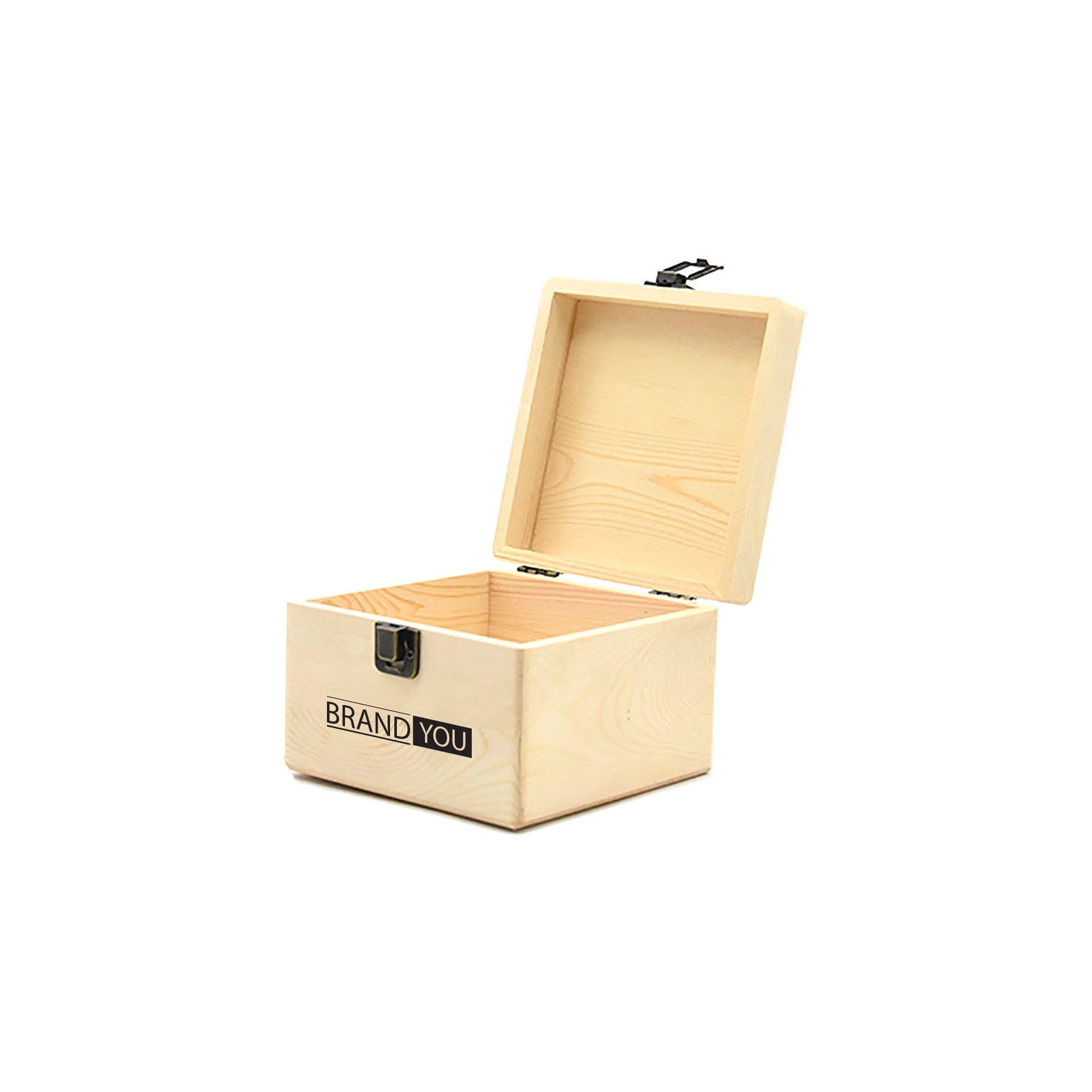 Solid Square Wood Souvenir Gift Retro Candy Storage Box