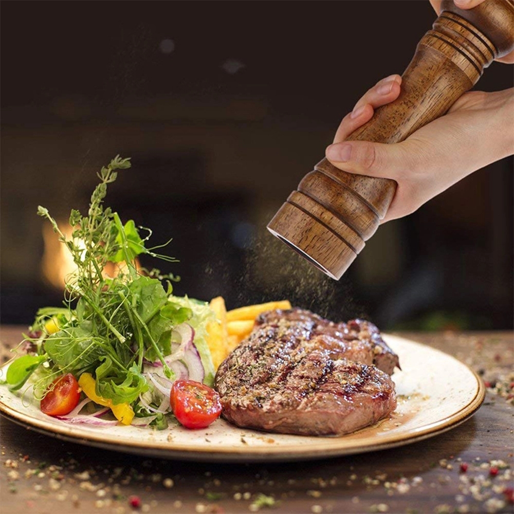 Wooden Manual Pepper Grinder Multi-Purpose Seasoning Bottle