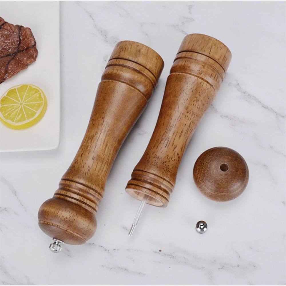 Wooden Manual Pepper Grinder Multi-Purpose Seasoning Bottle