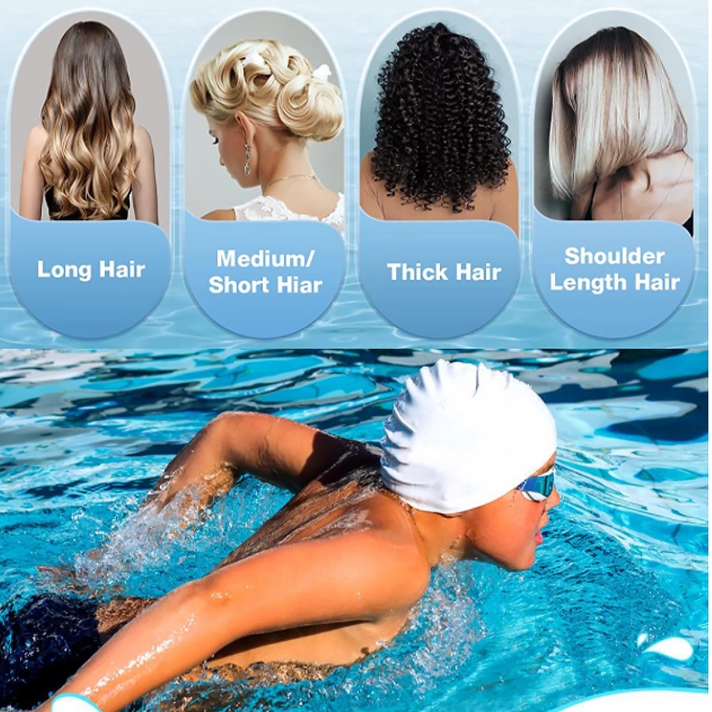 Stylish and Comfortable Silicone Swim Cap