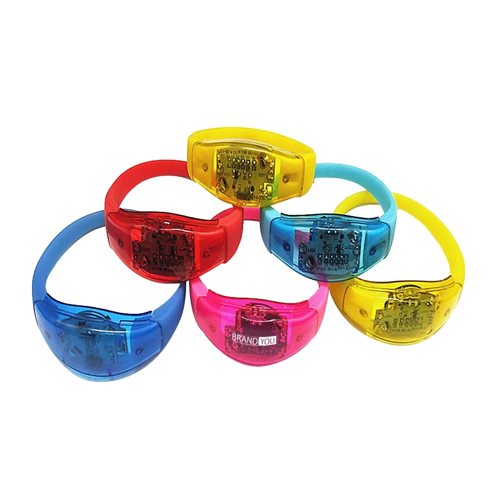 LED Sound Control Vibrating Wristband