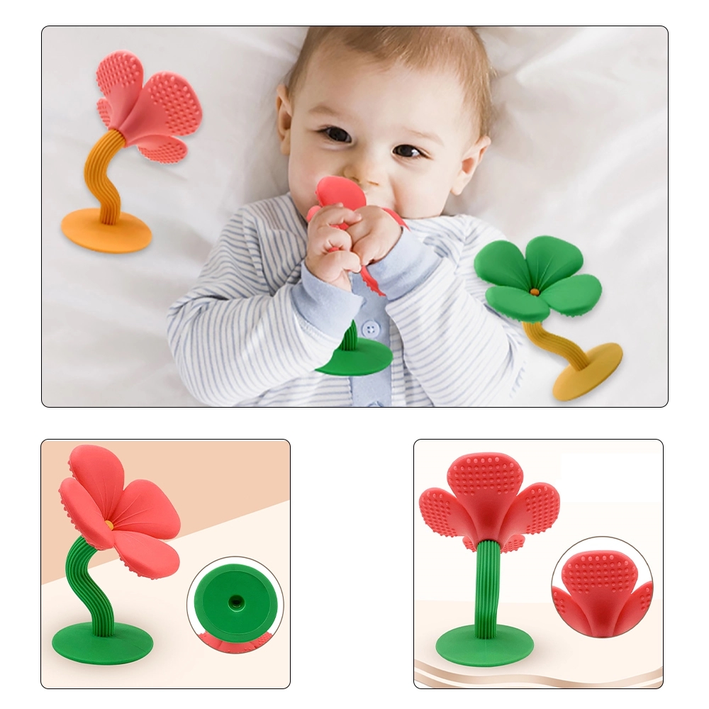 Floral Soothing Silicone Teether for Babies