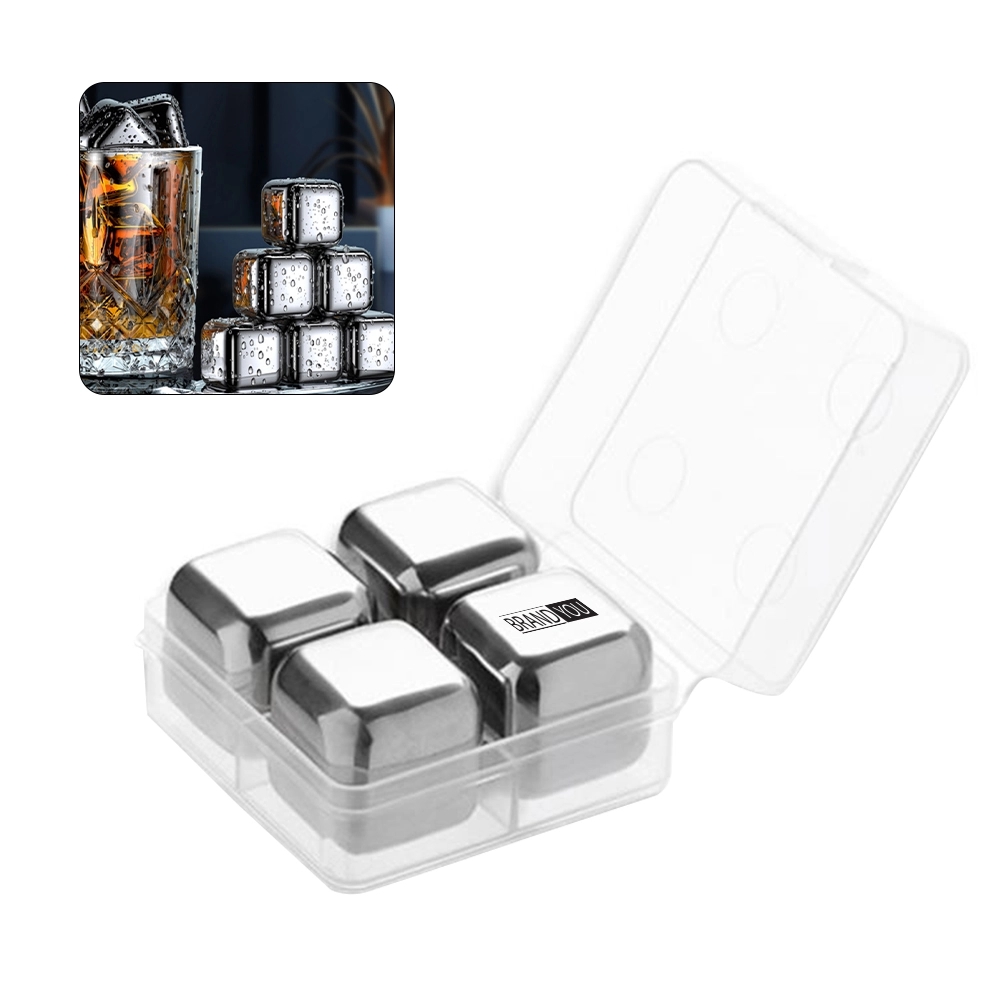 Stainless Steel Ice Cubes - Reusable Whiskey & Wine Chiller