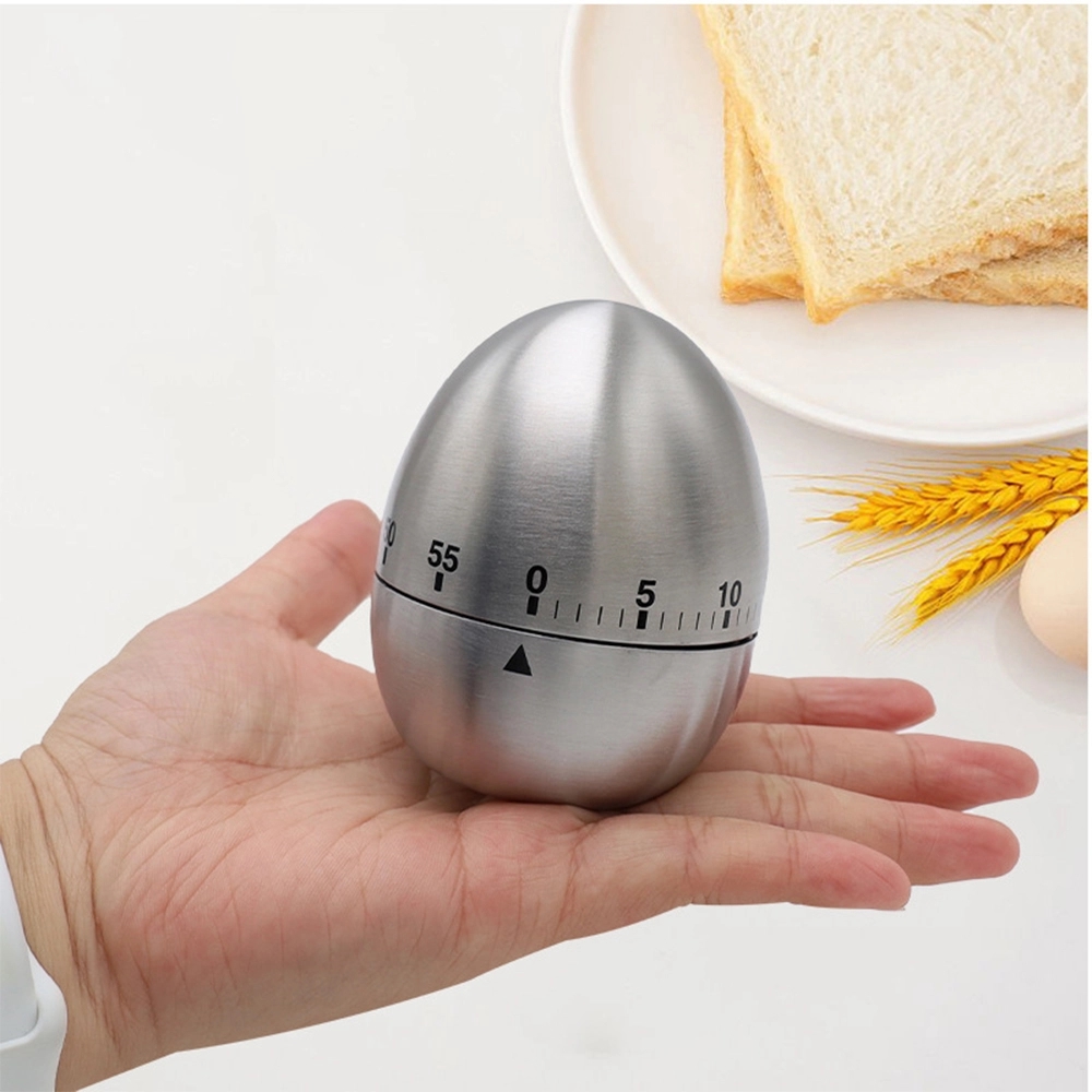 Egg-Shaped Mechanical Kitchen Countdown Timer