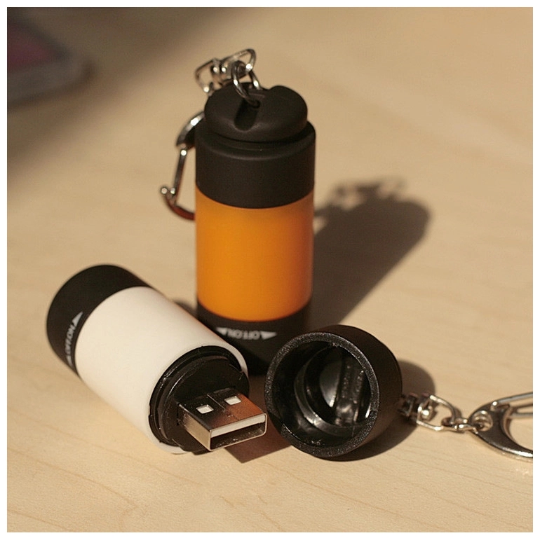 Mini Waterproof Portable USB Rechargeable LED Flashlight