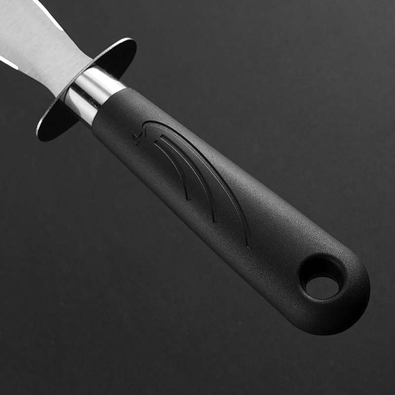 Stainless Steel Thick-Bladed Oyster Knife w/ Non-Slip Handle