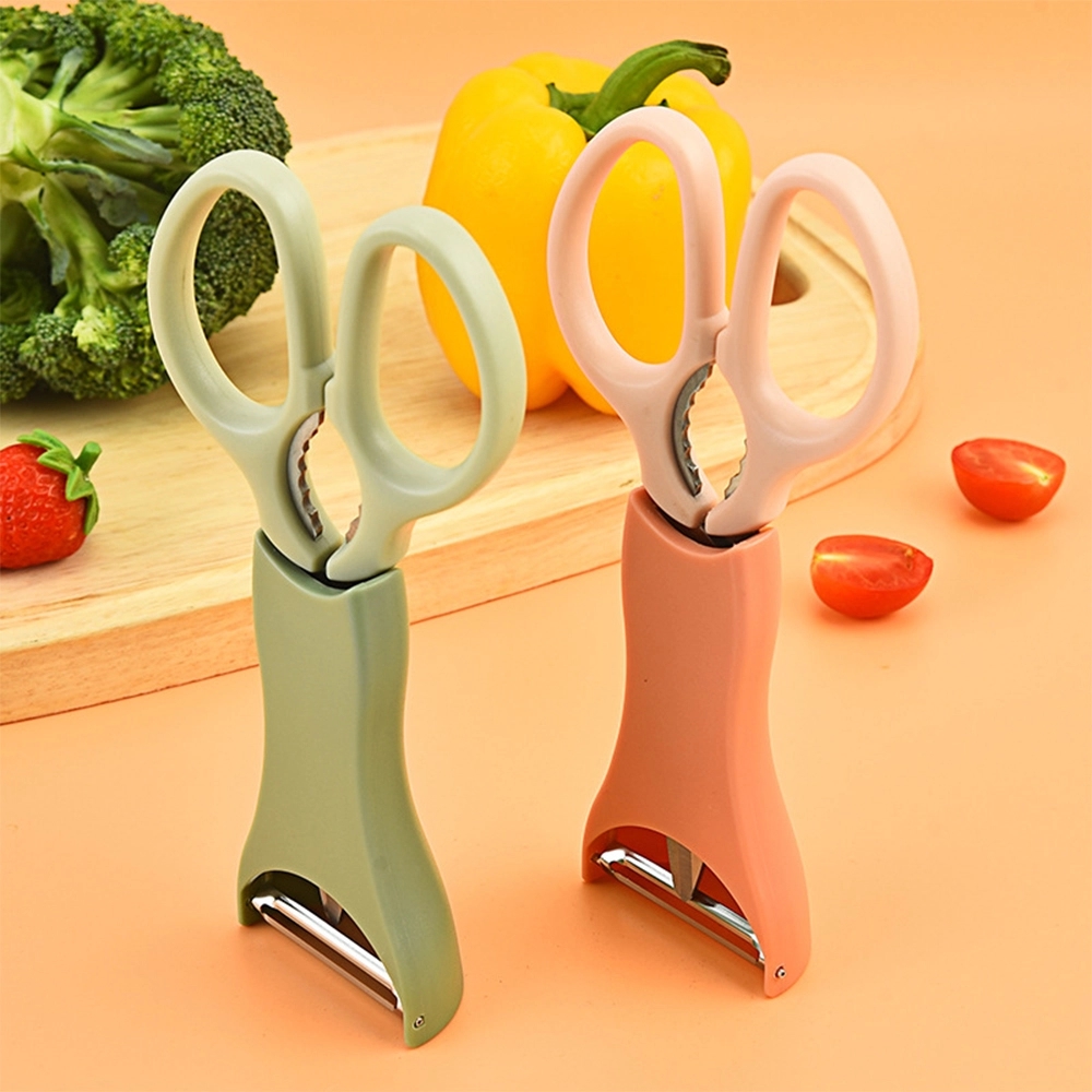 3-in-1 Kitchen Set: Scissor, Melon Peeler & Walnut Clip