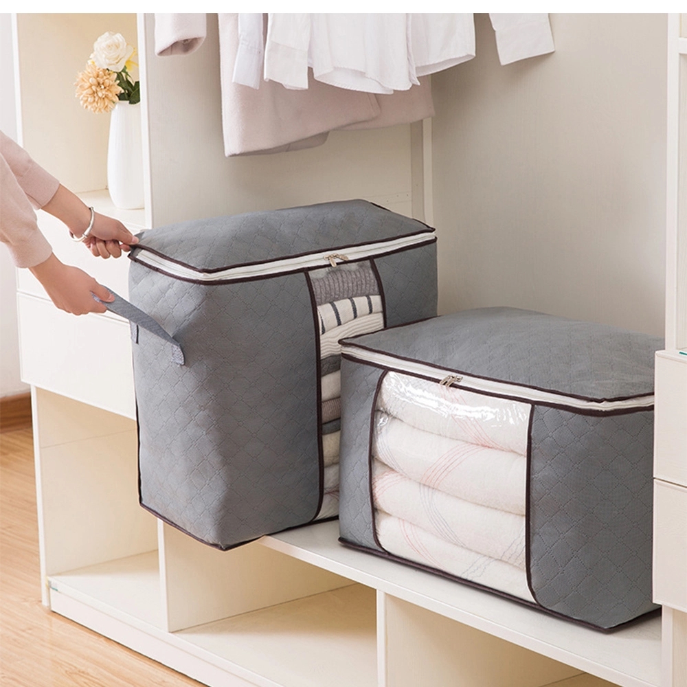 Multipurpose Non-Woven Fabric Storage Bag w/ Zipper Closure