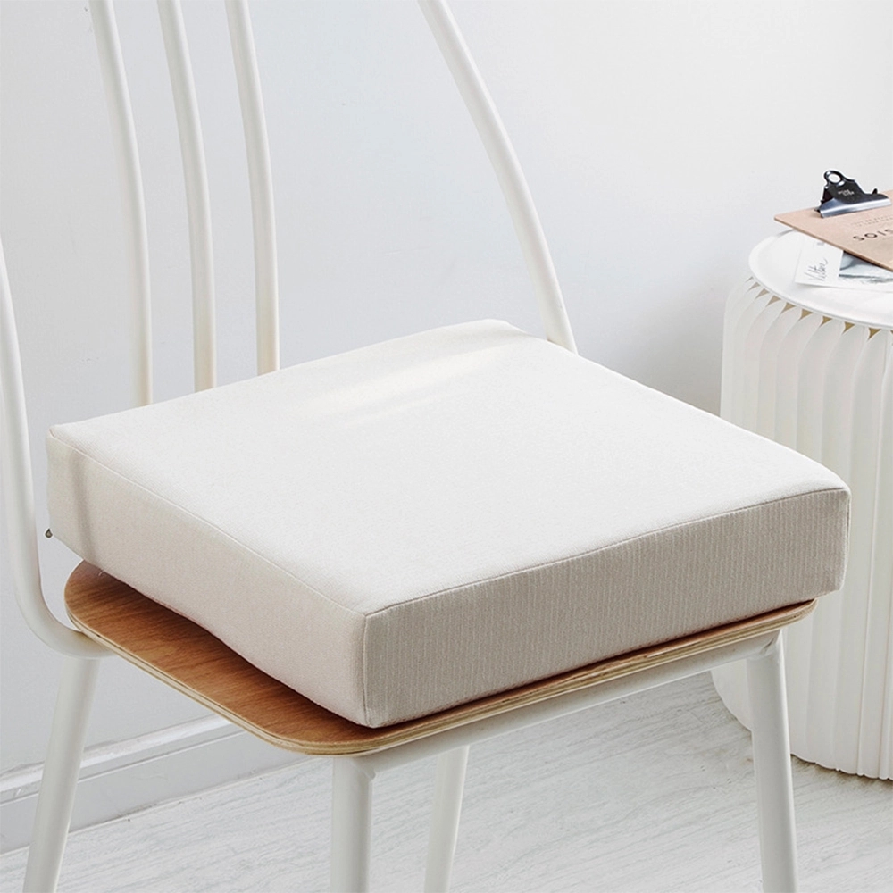 Linen Seat Cushion w/ 35D High-Density Sponge Pad