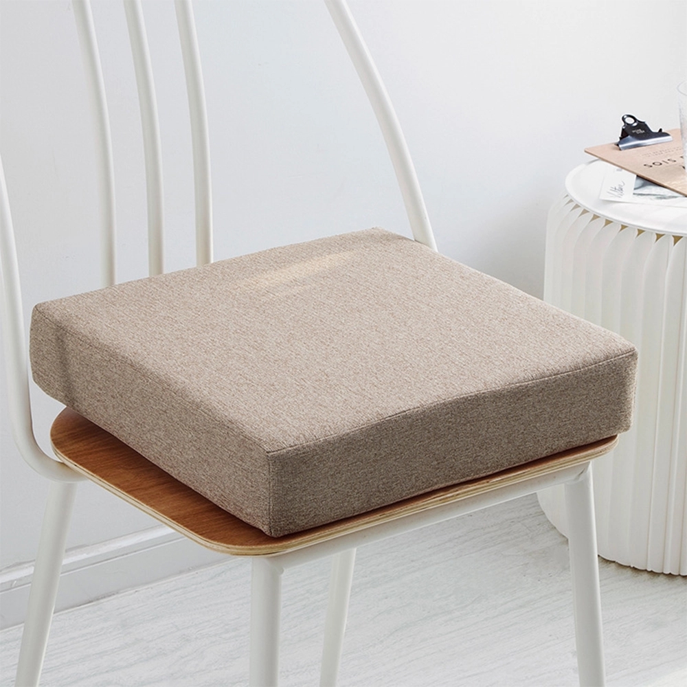 Linen Seat Cushion w/ 35D High-Density Sponge Pad