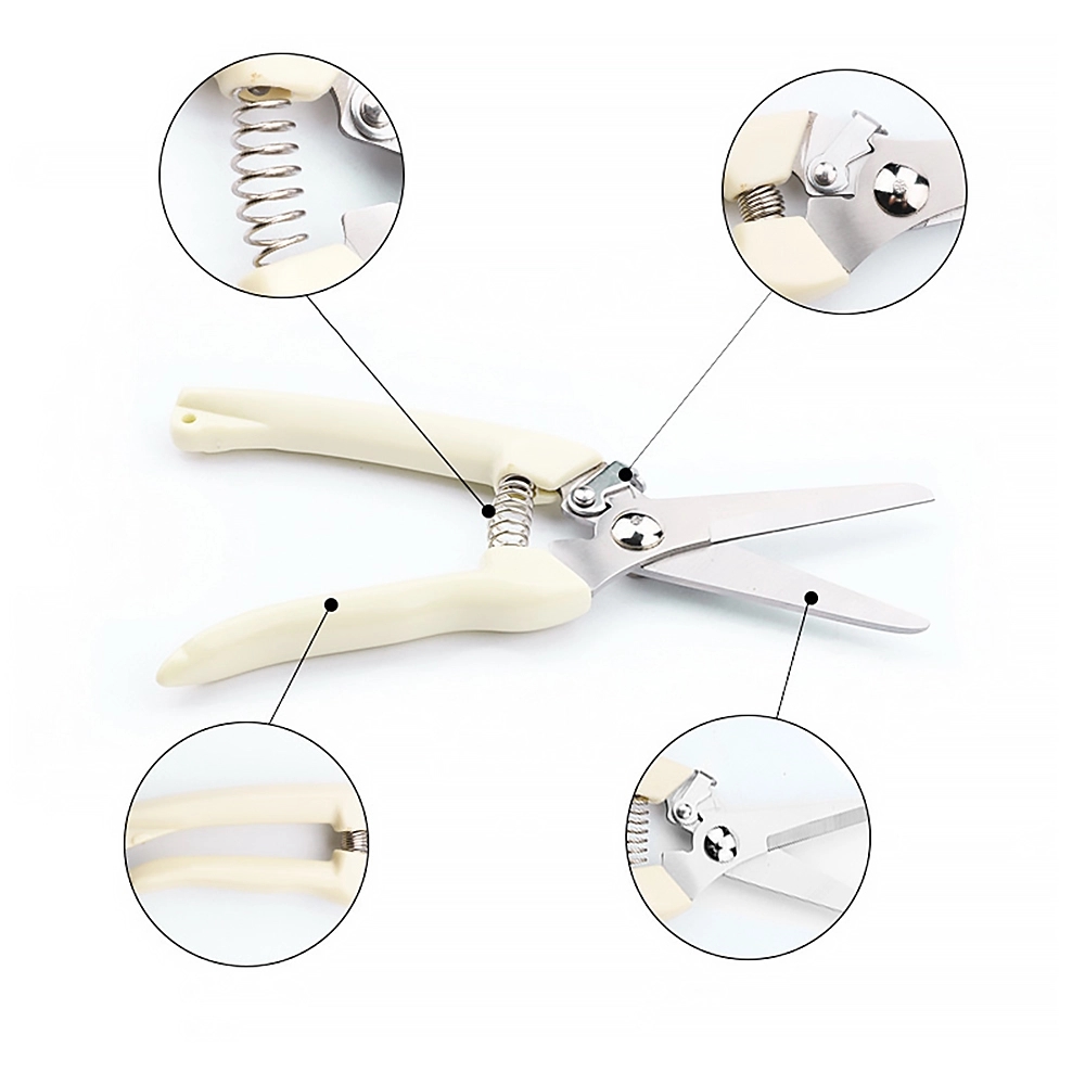 Stainless Steel Pruning Shears With Safety Buckle