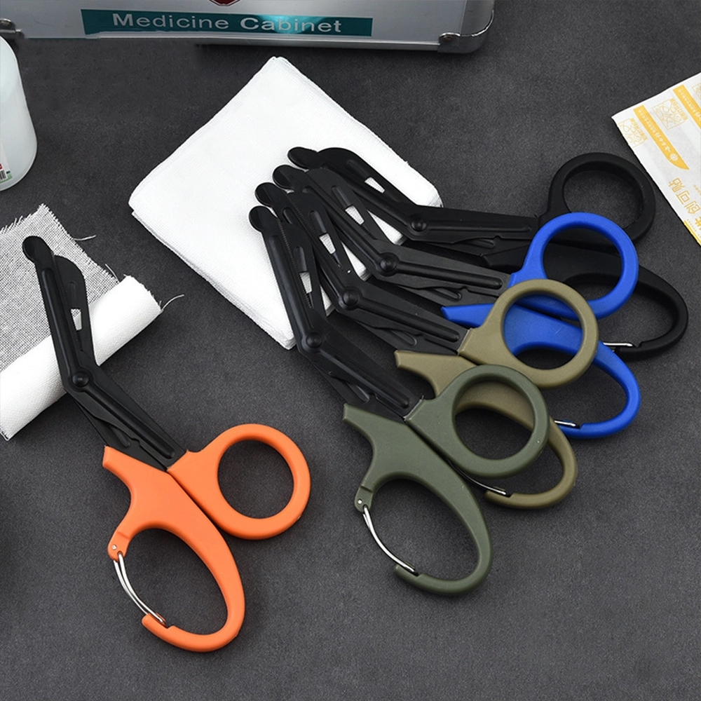 Stainless Steel Gauze Scissors: Curved  & Plastic Handle