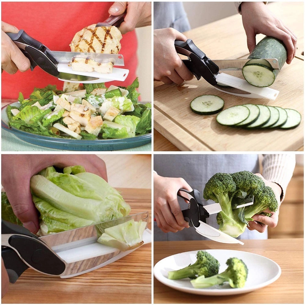 DualFunction Stainless Steel Kitchen Scissors