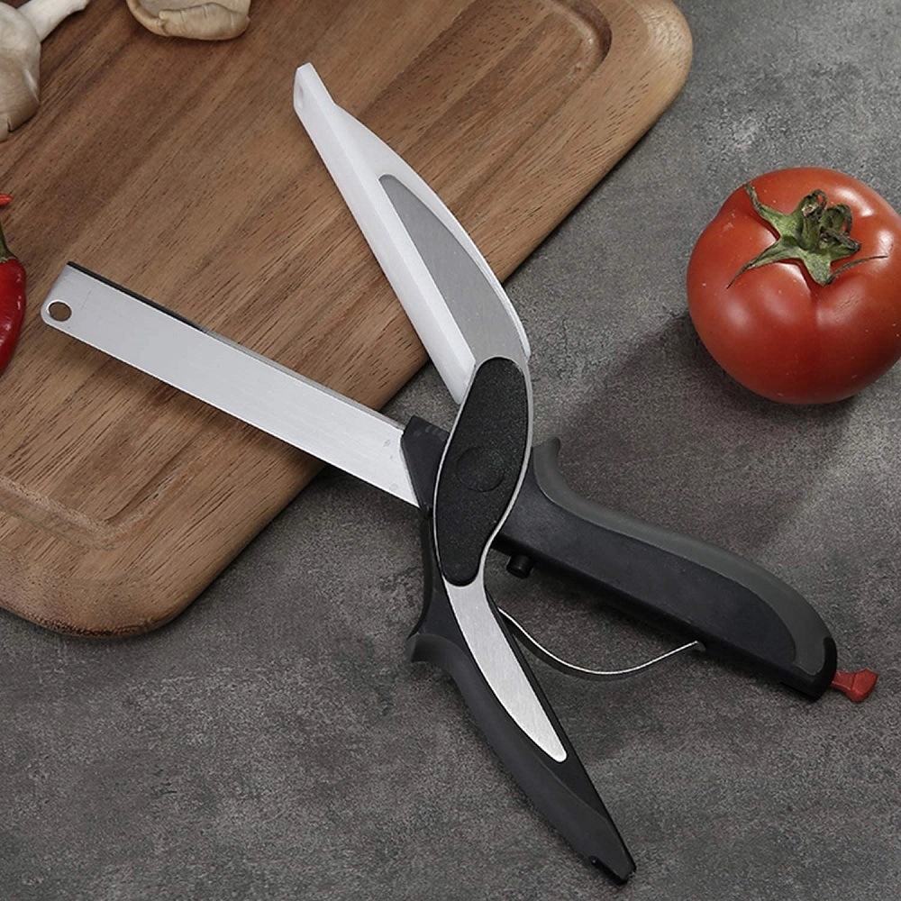 DualFunction Stainless Steel Kitchen Scissors