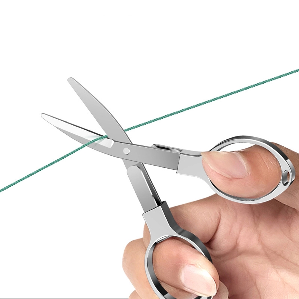 Folding 8-Shaped Mini Scissors for Fishing Line & Threads