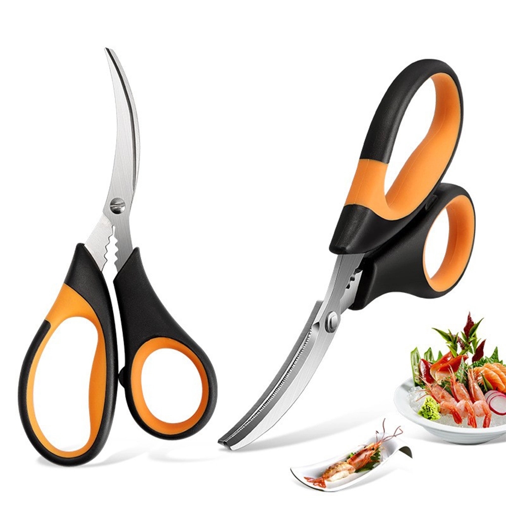 Comfort Grip Stainless Steel Seafood Scissors for Kitchen