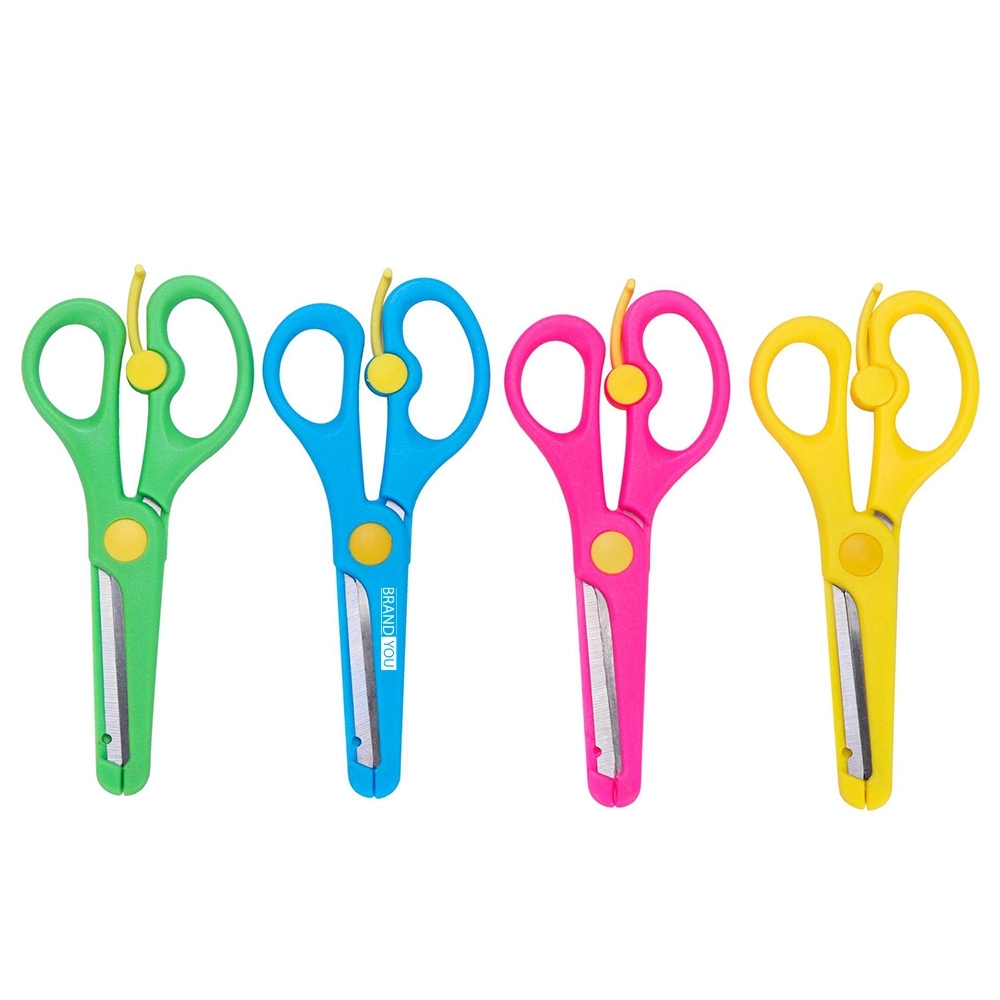 Fully Wrapped Child-Safe Stainless Steel Scissors for Crafts