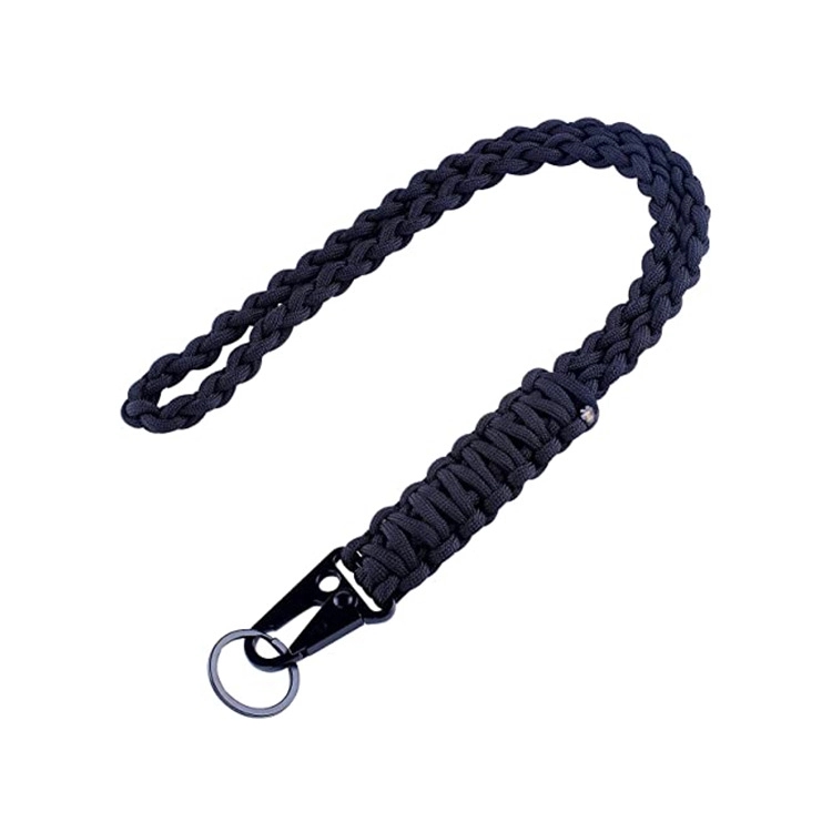 Woven Umbrella Rope Phone Lanyard with Eagle Claw Clasp