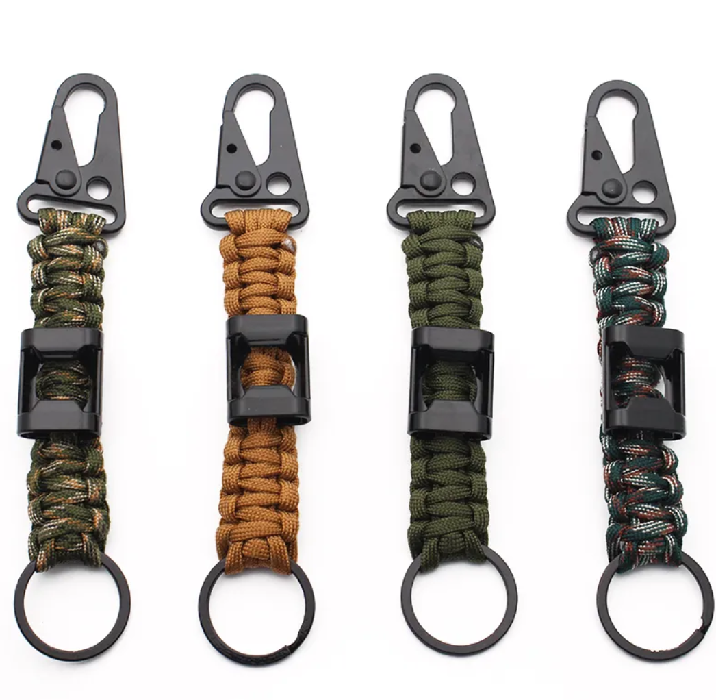 Woven Umbrella Rope Phone Lanyard with Eagle Claw Clasp