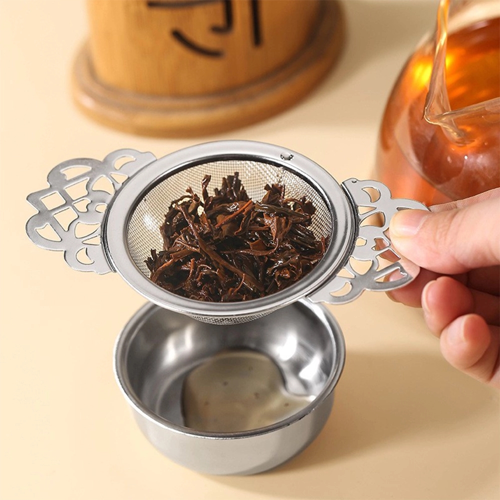 Stainless Steel Tea Infuser with Decorative Edge