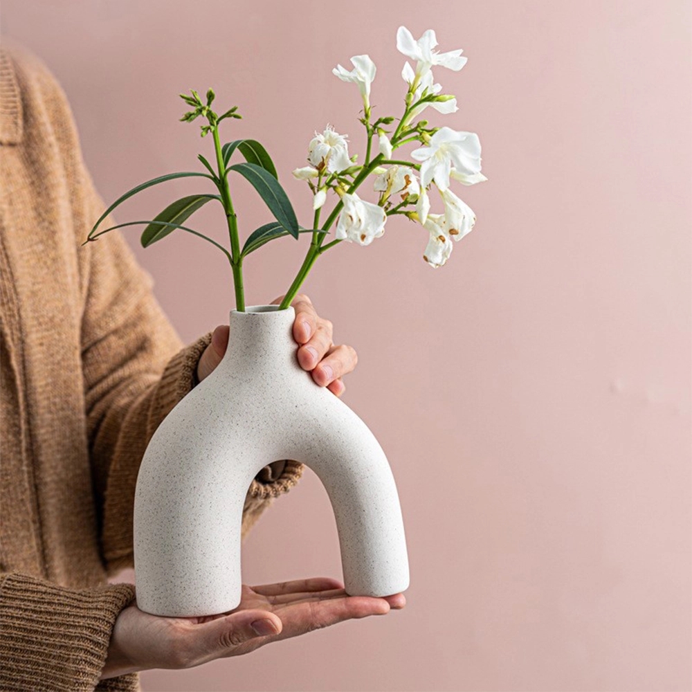 White Arched Bridge Vase