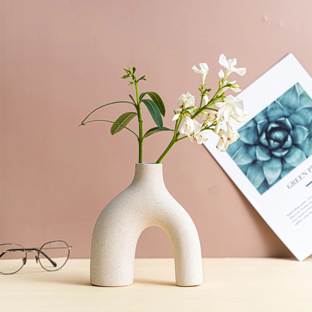 White Arched Bridge Vase