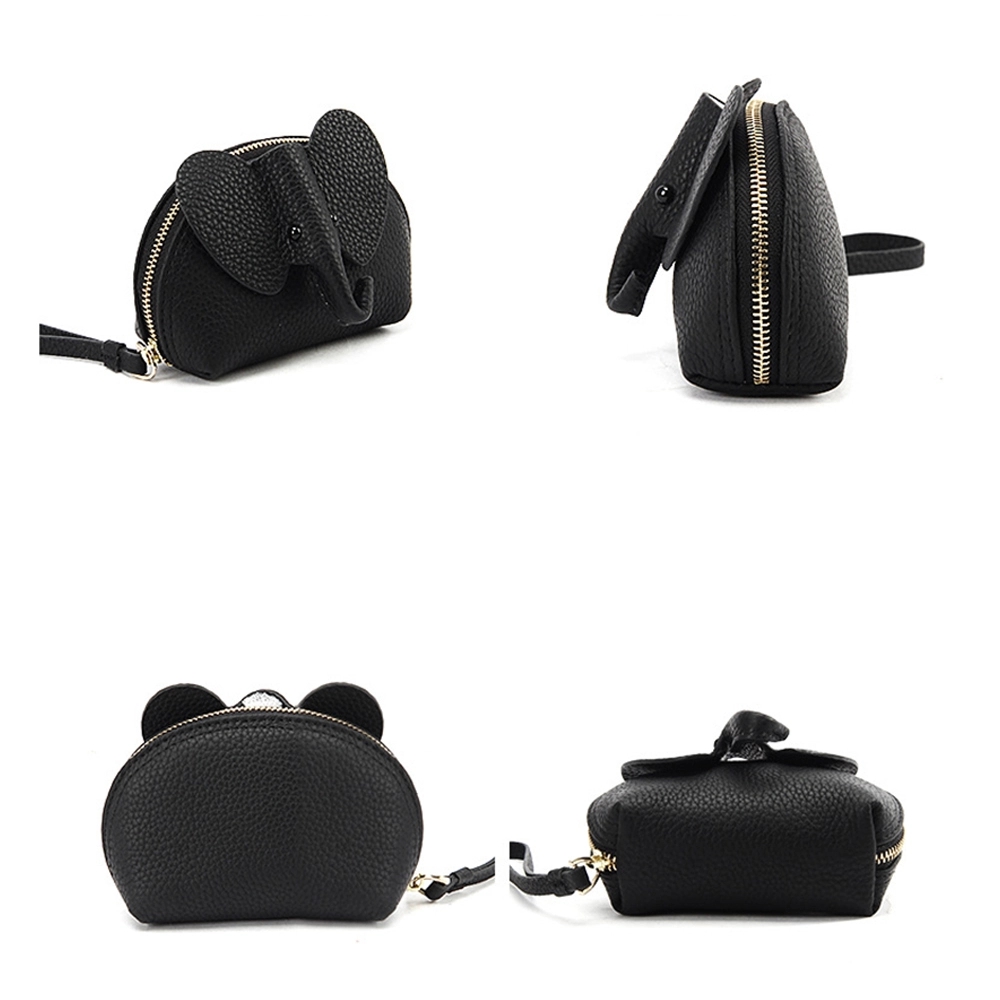 Portable Leather Elephant Coin Purse