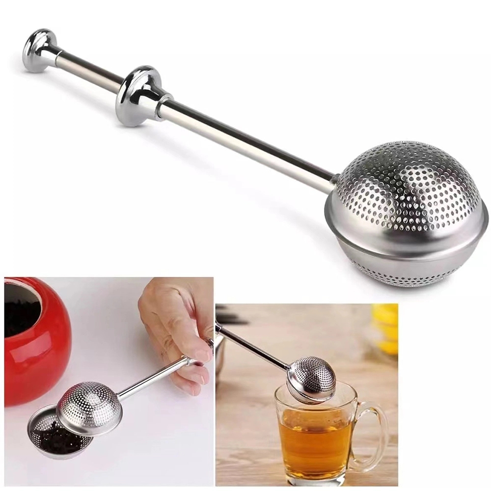 Retractable Handle Stainless Steel Tea Infuser Ball