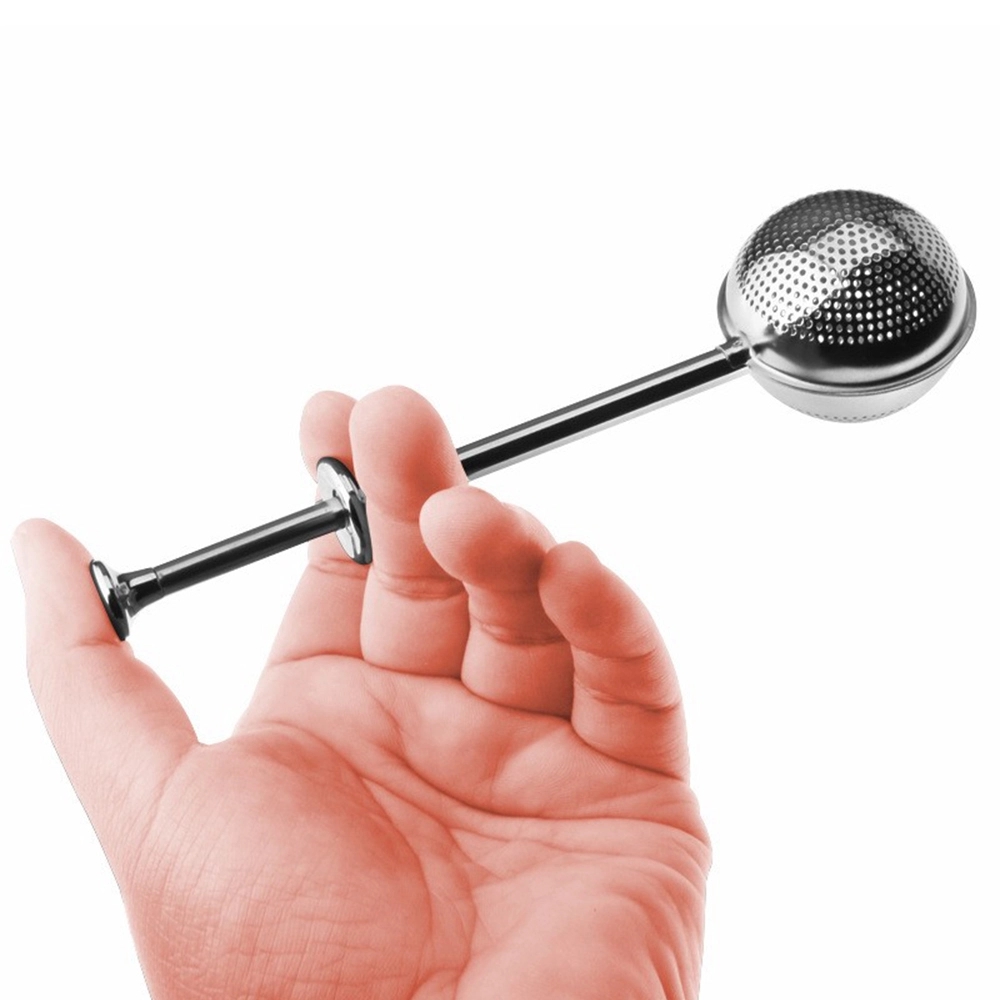 Retractable Handle Stainless Steel Tea Infuser Ball
