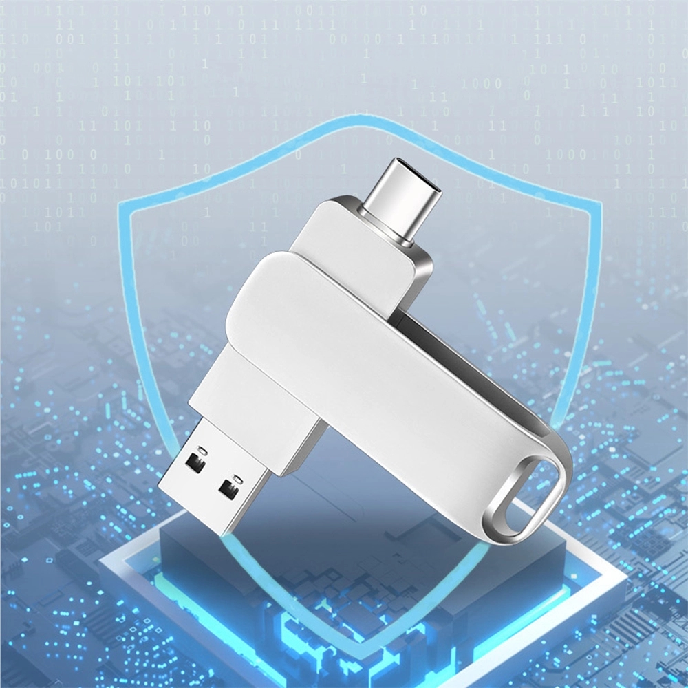 Dual-Use 64GB Rotating USB Flash Drive