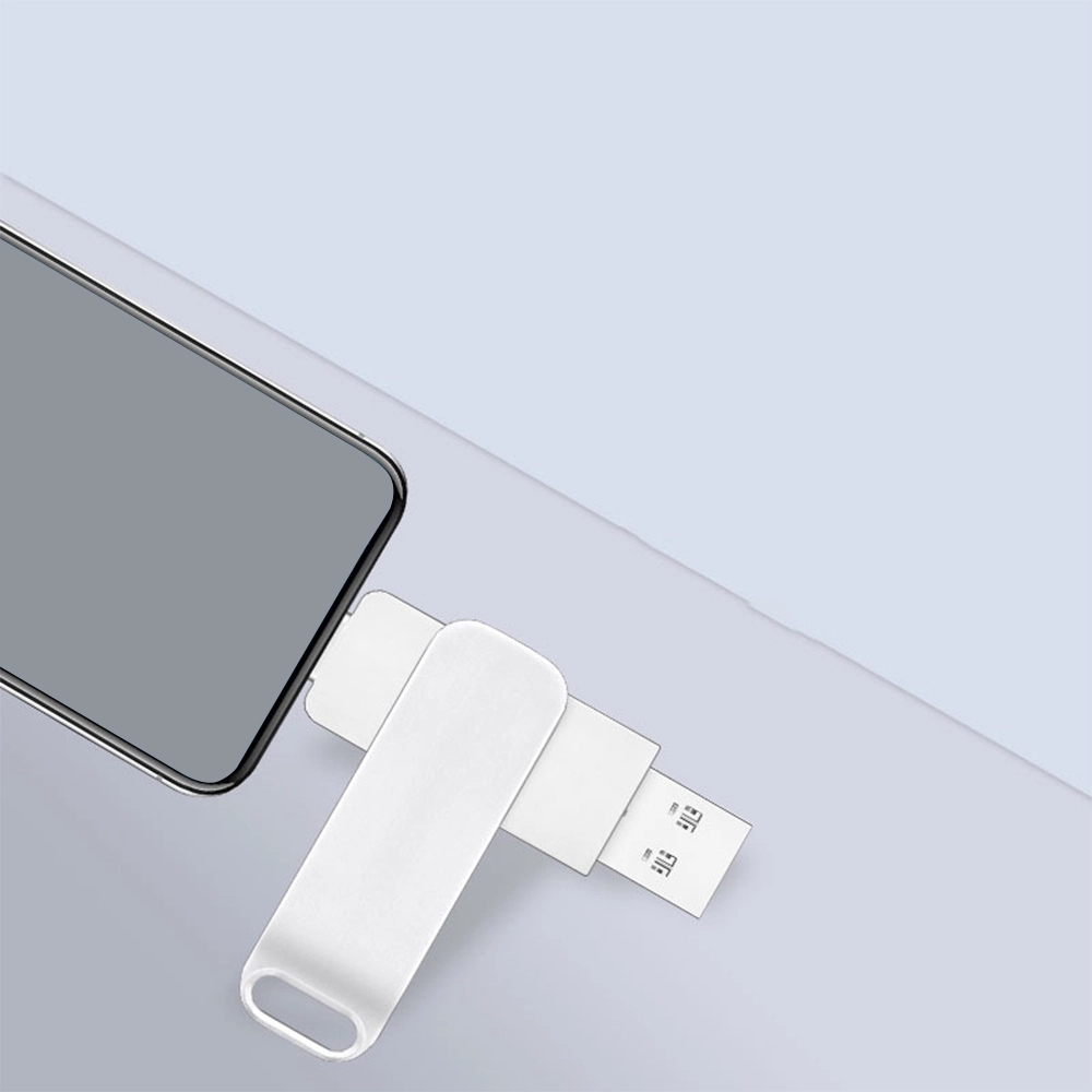 Dual-Use 64GB Rotating USB Flash Drive