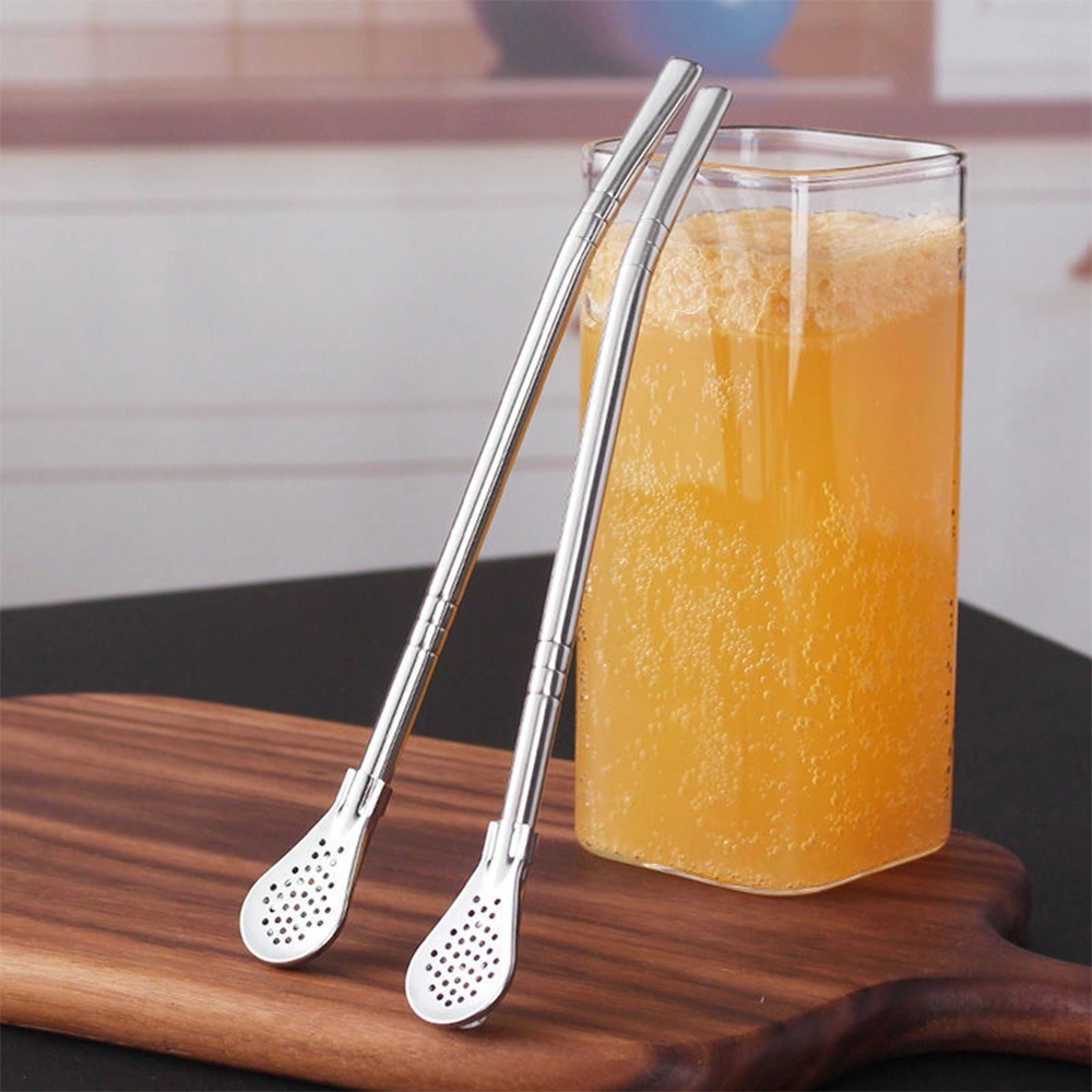 Stainless Steel Straw Spoon