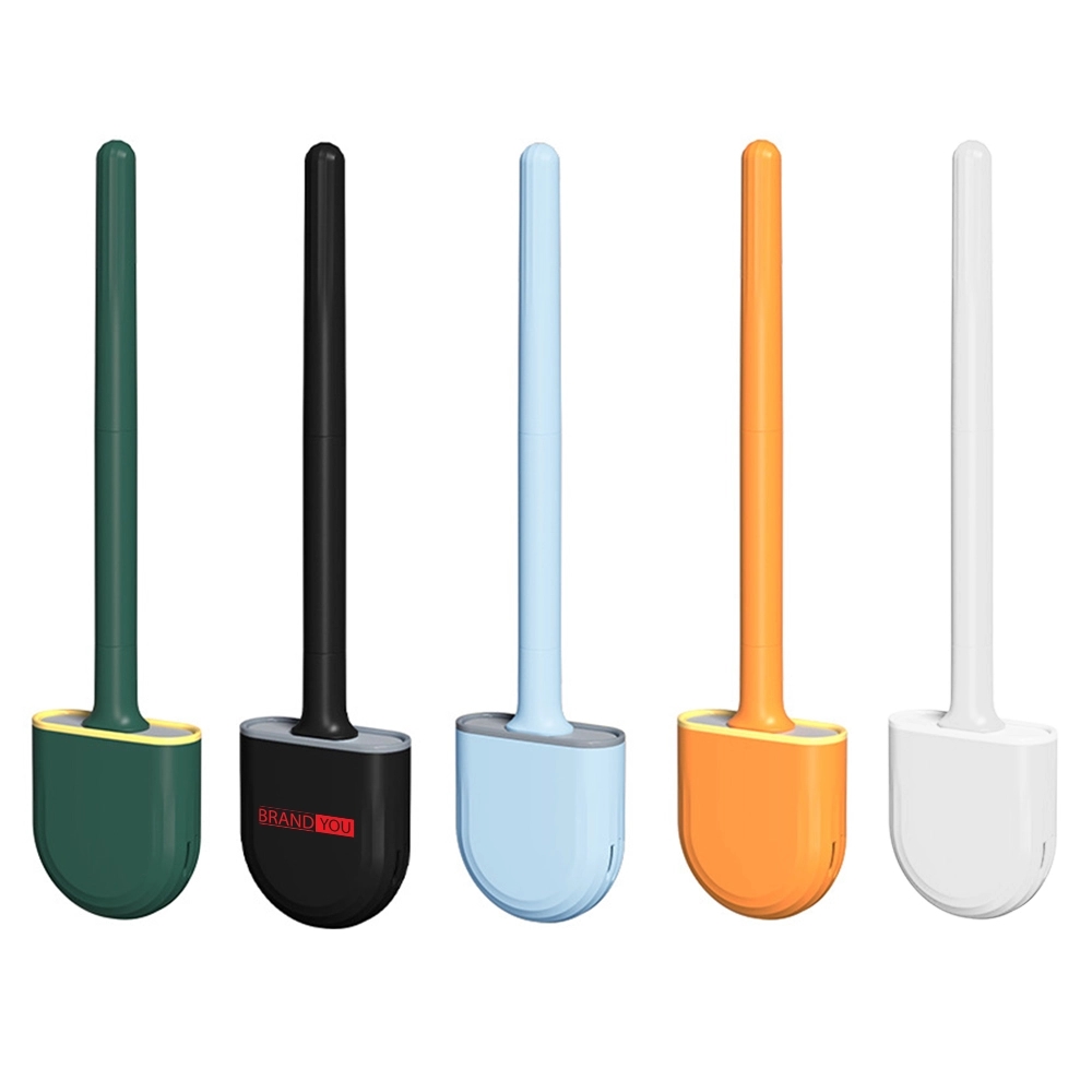 Silicone Bristle Toilet Brush and Holder Set
