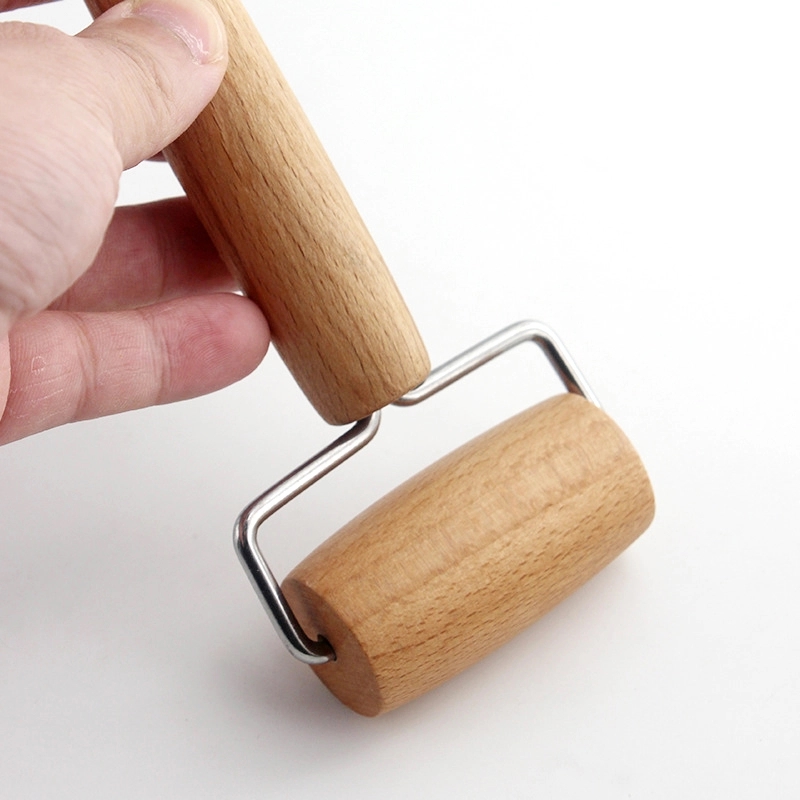 Wooden-Handled Manual Mini Rolling Pin