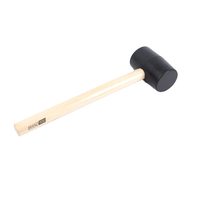 Rubber Mallet Hammer With Wood Handle