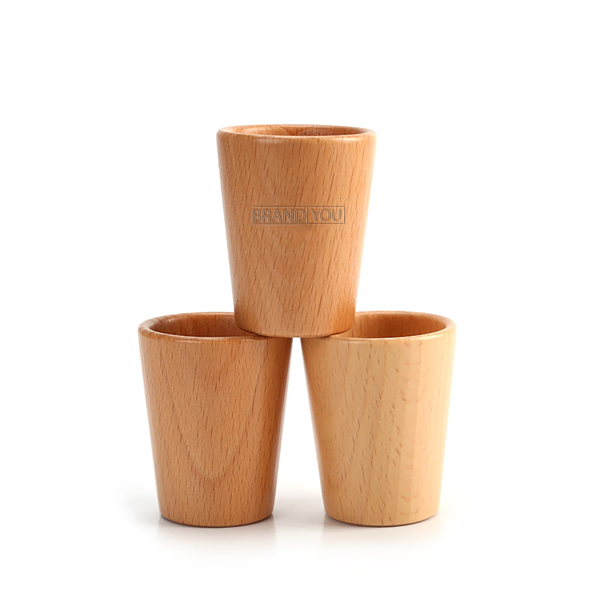 1.5 oz Wooden Tequila Shot Glasses - Eco-Friendly