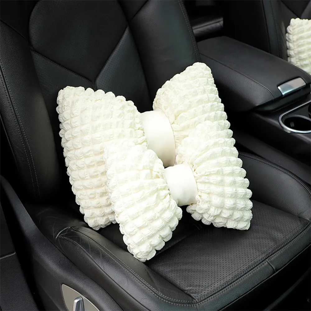 Car Seat Breathable Comfortable Backrest Bow