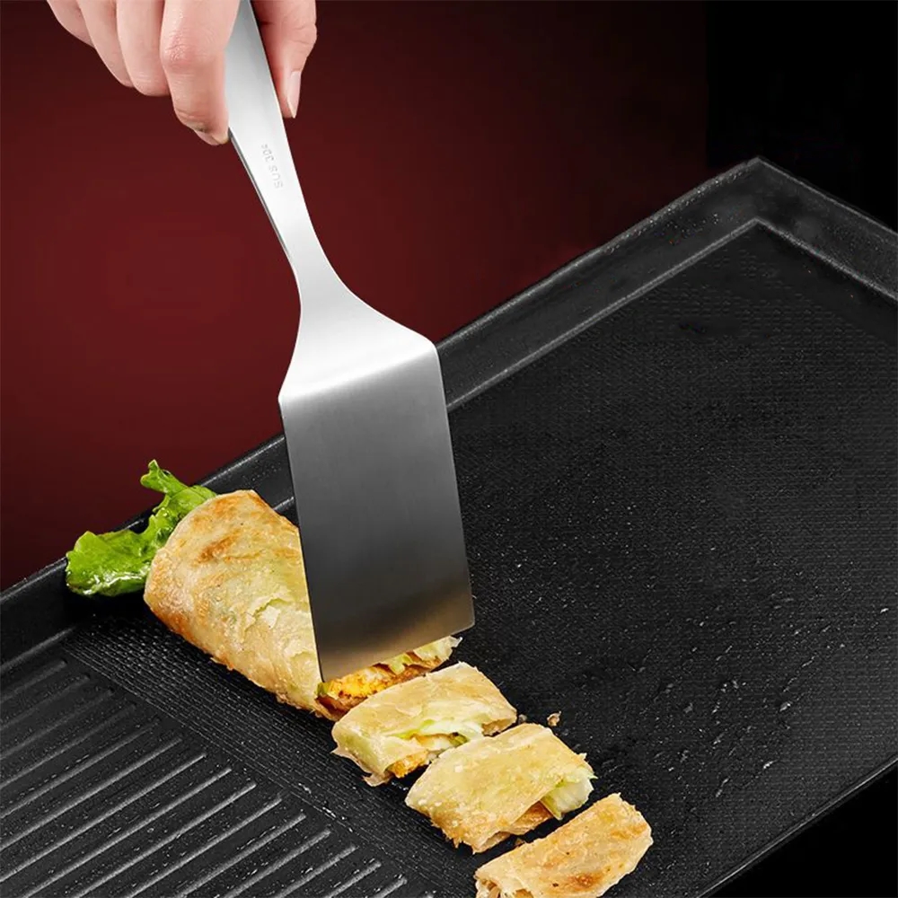 Versatile 304 Stainless Steel Frying Spatula for Cooking