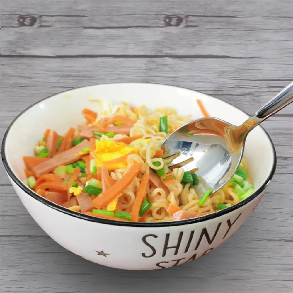 Dual-Purpose 304 Stainless Steel Spoon-Fork for Dining