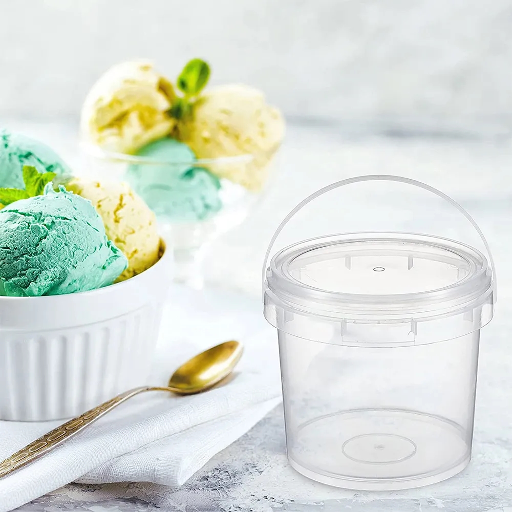 17 oz Portable Plastic Bucket with Lid for Versatile Storage