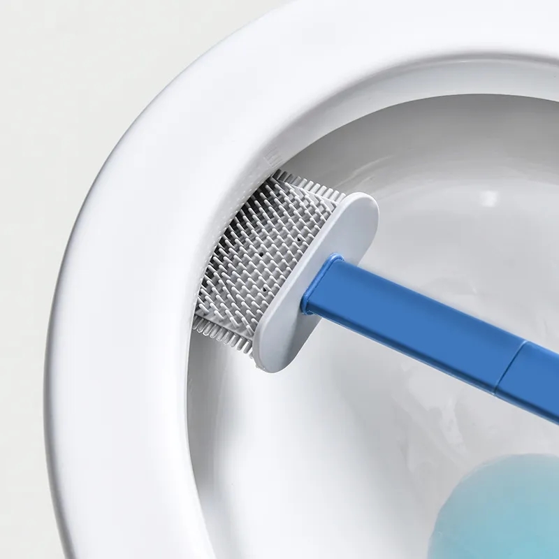 Wall-Hanging Long Handle Toilet Brush and Holder