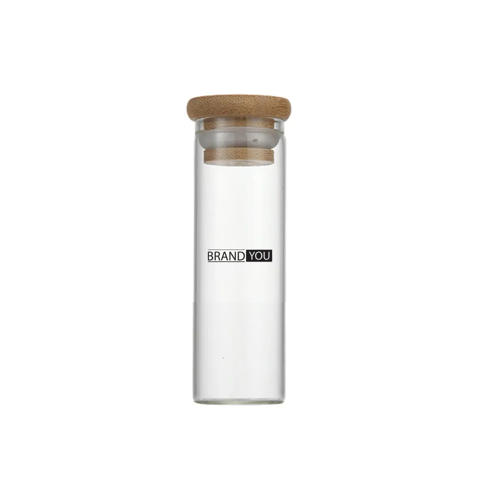 1oz Bamboo Lid Glass Bottle for Multiple Uses