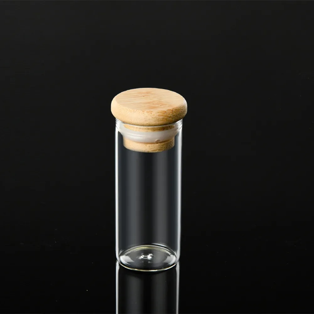 1oz Bamboo Lid Glass Bottle for Multiple Uses