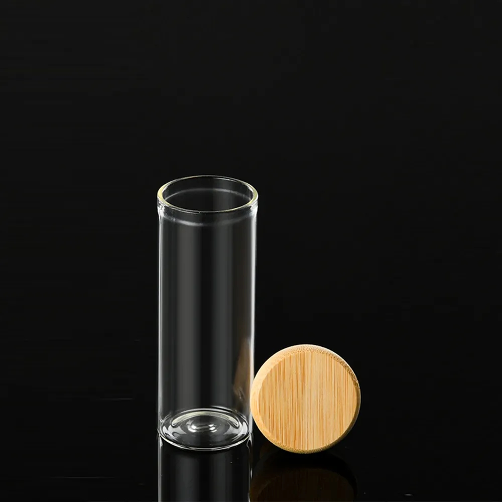 1oz Bamboo Lid Glass Bottle for Multiple Uses