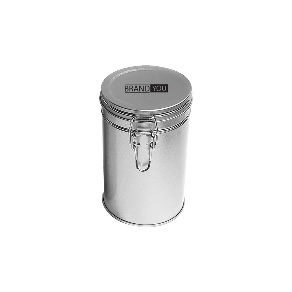 Tinplate Tea and Food Storage Can with Iron Wire Handle