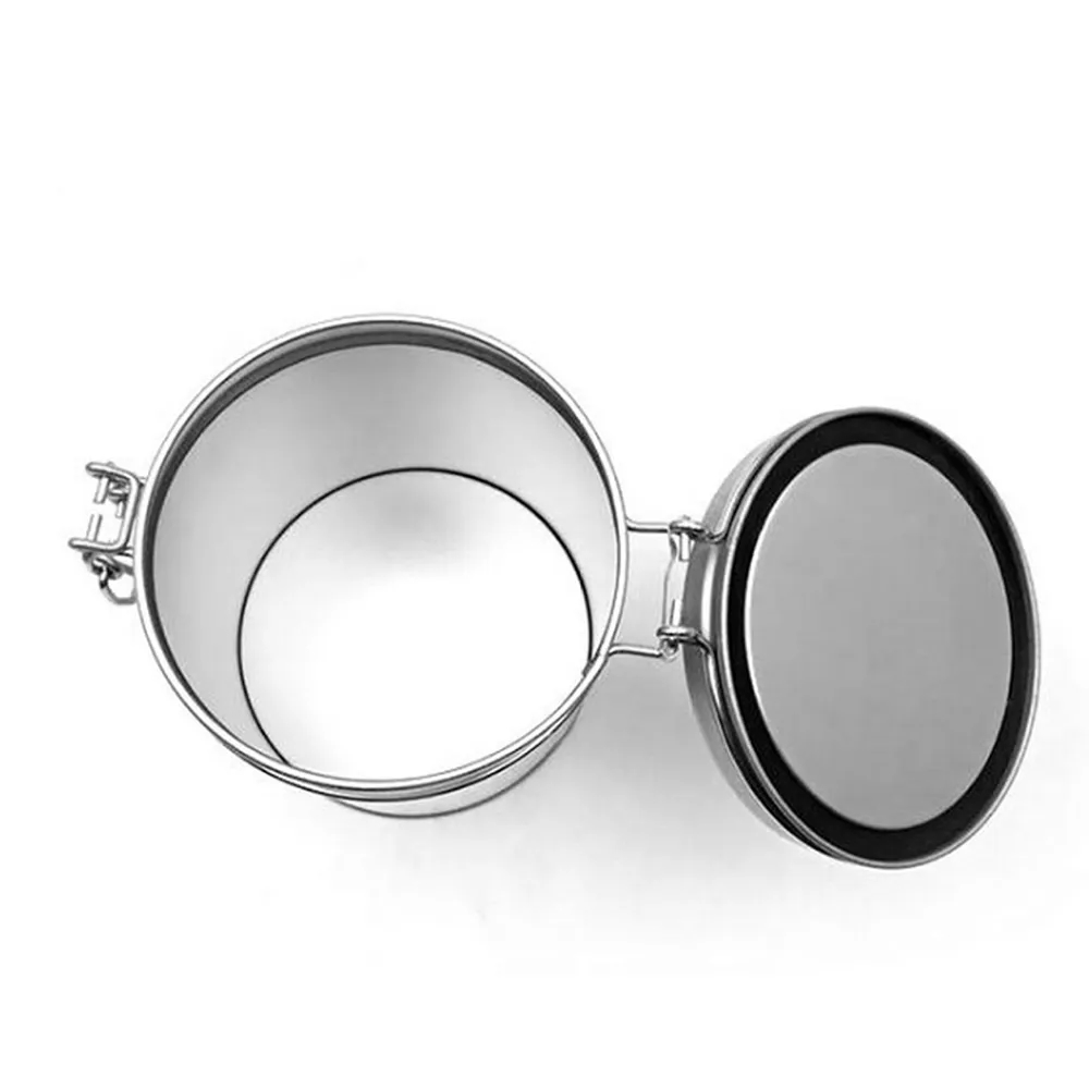 Tinplate Tea and Food Storage Can with Iron Wire Handle