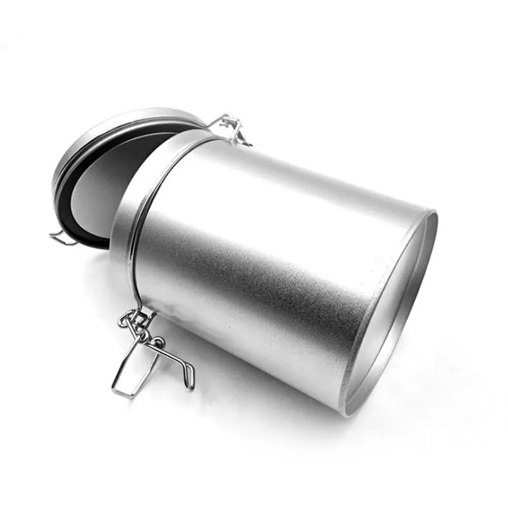 Tinplate Tea and Food Storage Can with Iron Wire Handle
