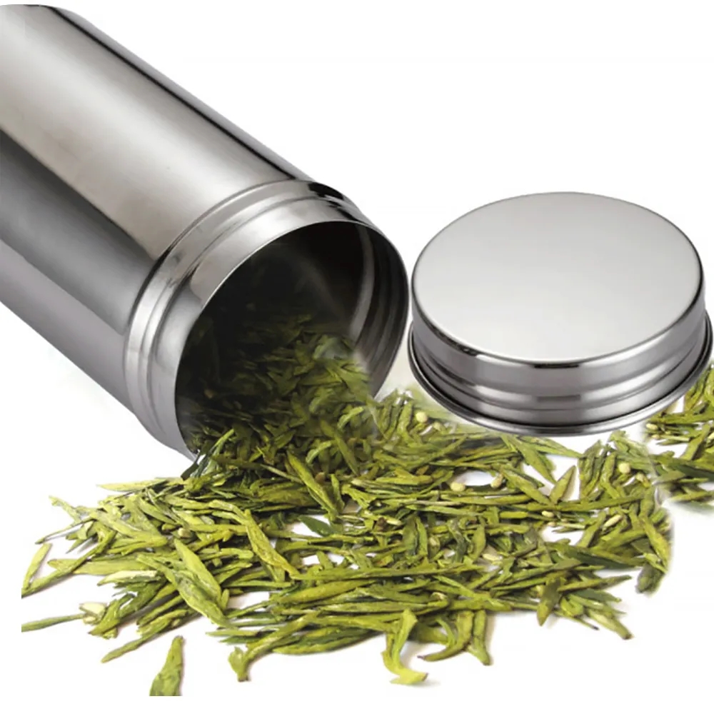 Stainless Steel Screw-Top Storage Canister for Travel